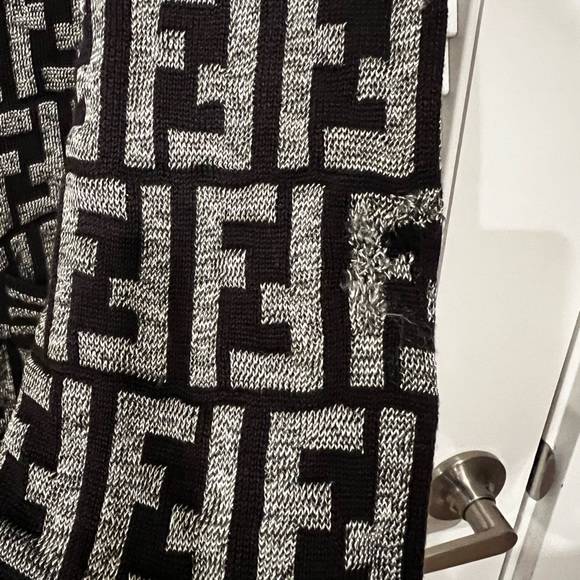 SOLD! Fendi Vintage Zucca Monogram FF Logo Cardigan - Picture 4 of 9